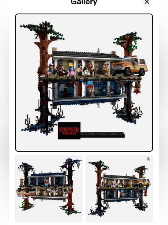 Other | Stranger Things Upside Down Lego Display Set Brown Tan Blue ...